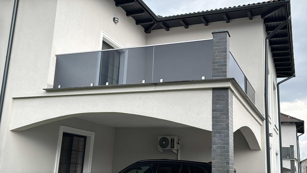 Balustrada din sticla , balustade din sticla cu inox,inox,sticla