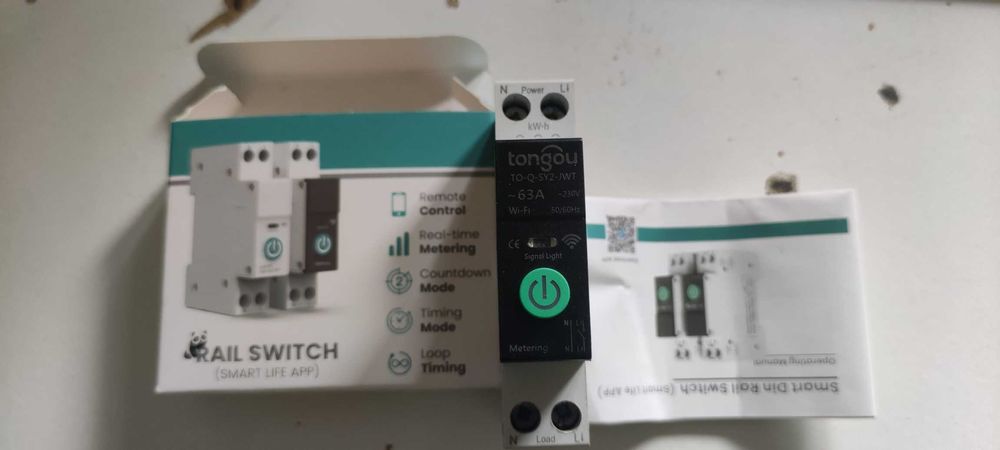 Siguranta 63A, WiFI+APP, Contor Consum+Voltaj