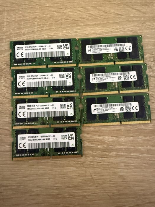 Placute 32 Gb DDR4 3200 mhz Sodimm mai multe bucati