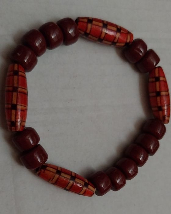 Bratari boho-chic din teracota , os de camila, coliere