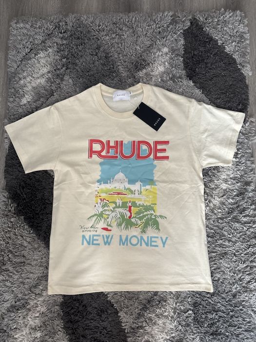 tricou rhude windowsill new money crem