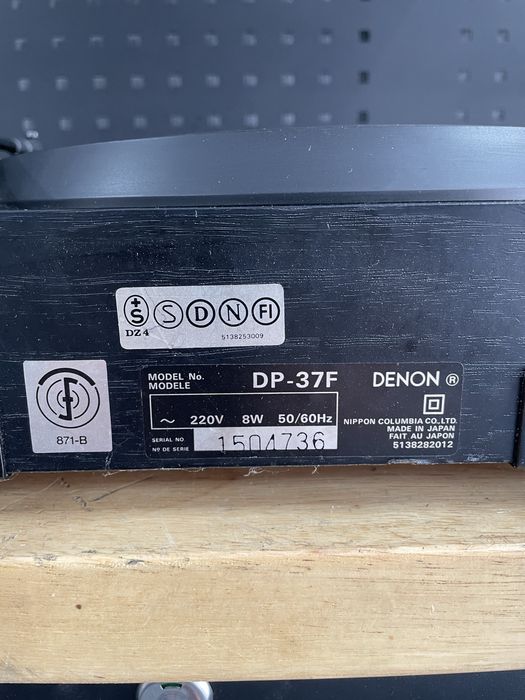 Pickup denon dp 37f direct drive full automat doza ortofon fara capac