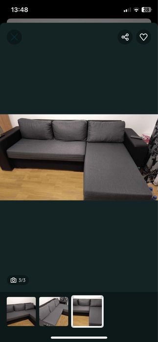 Canapea extensibila (cu lada de depozitare)