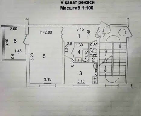 Продаётся 1-  комн. квартира . Сергели -2