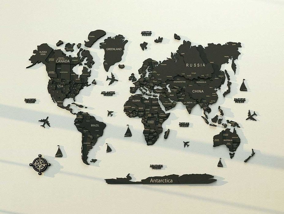 Карты мира под заказ