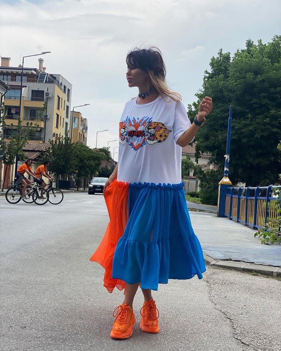 Дълга рокля Djofra