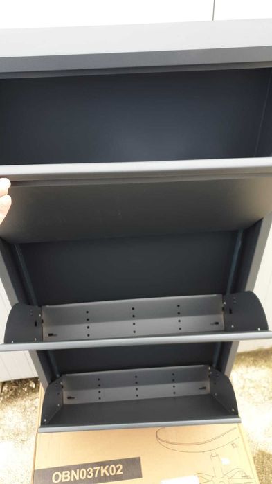 Pantofar Caruso, 3 sertare, antracit, 103x50 cm