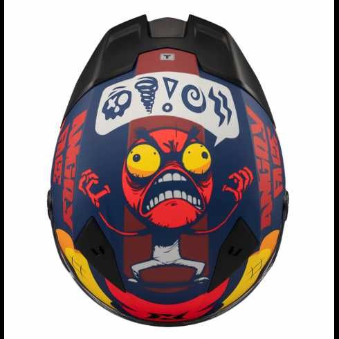 Каска AXXIS FENIX ANGRY FACE Сертификат: ECE 22:06 Тегло: 1450гр.