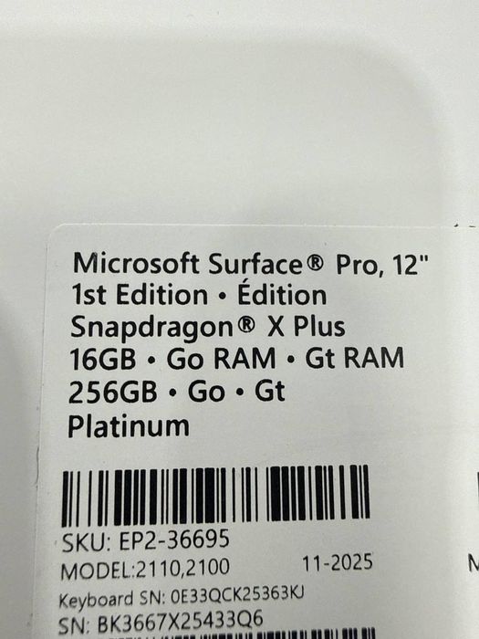 Ультрабук Microsoft Surface Pro 12 (USA