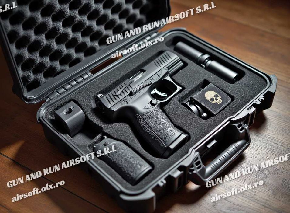 Pistol Modificat Cu Recul 20 JOULI+!! (Cu Bile De Cauciuc) Co2 Pusca