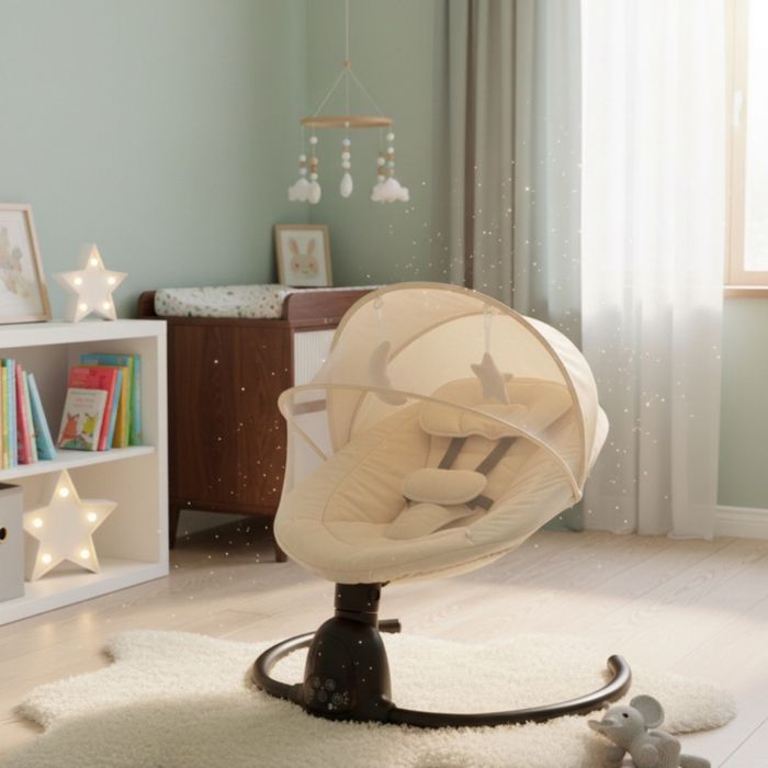 Бебшки шезлонг с bluetooth