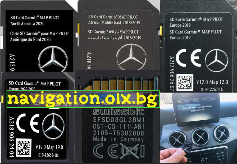 2026 СД карта навигация Mercedes Мерцедес Sd Card пин код map update