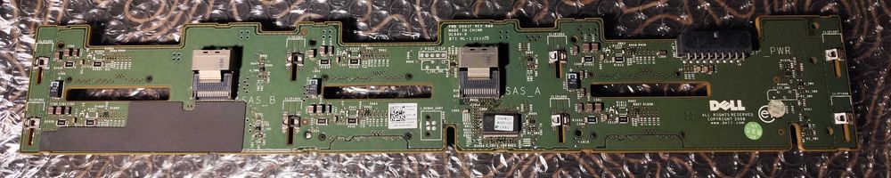 Backplane Dell PowerEdge R710 6x 3.5 SAS SATA PWB D001F Rev A00