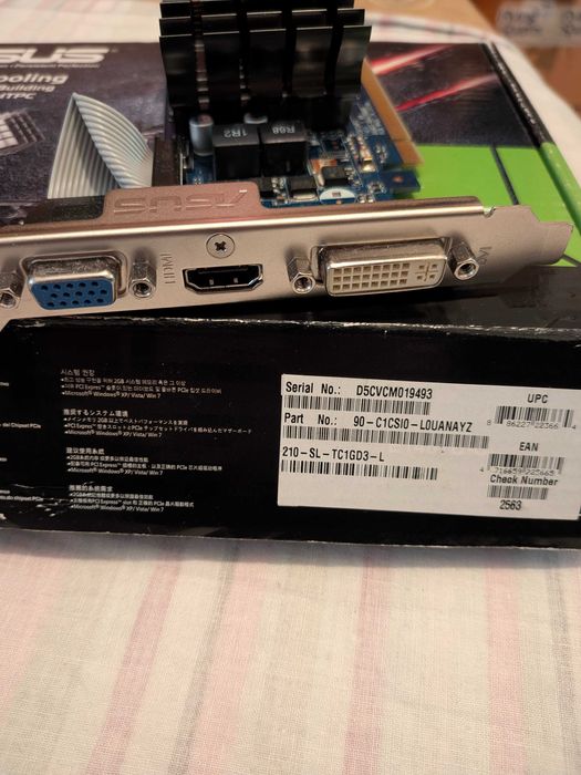 Видео карта ASUS NVIDIA GeForce 210