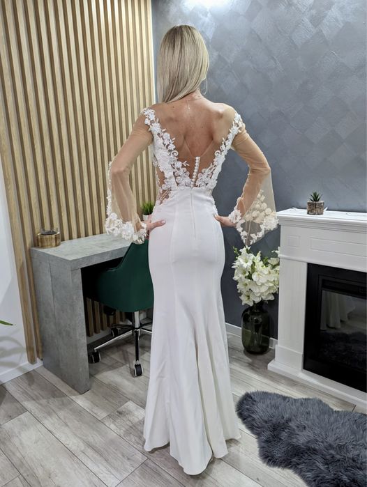 Rochie de mireasa 2 in 1, nou-nouta, XS-S