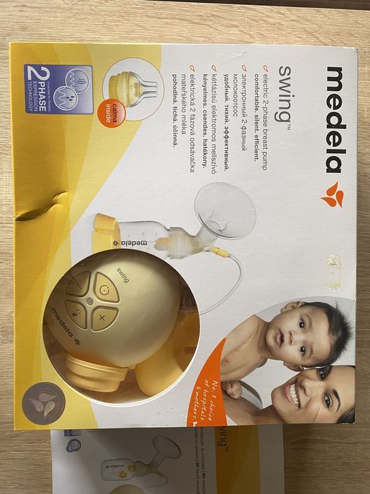 Помпа MEDELA SWING + Ново шише и накрайник