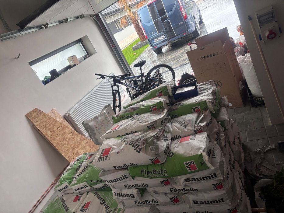 Glet Baumit care  a rămas după schimbarea proiectului.