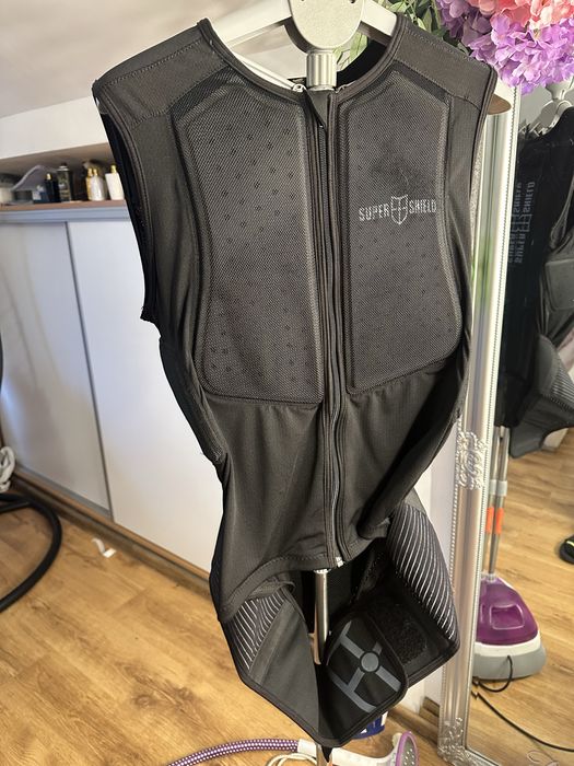 Vesta protecție moto Super Shield L negru spate Level 2 ski MTB
