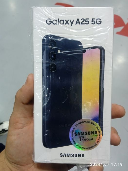 Samsung a 25 yangi ochilmagan telefon