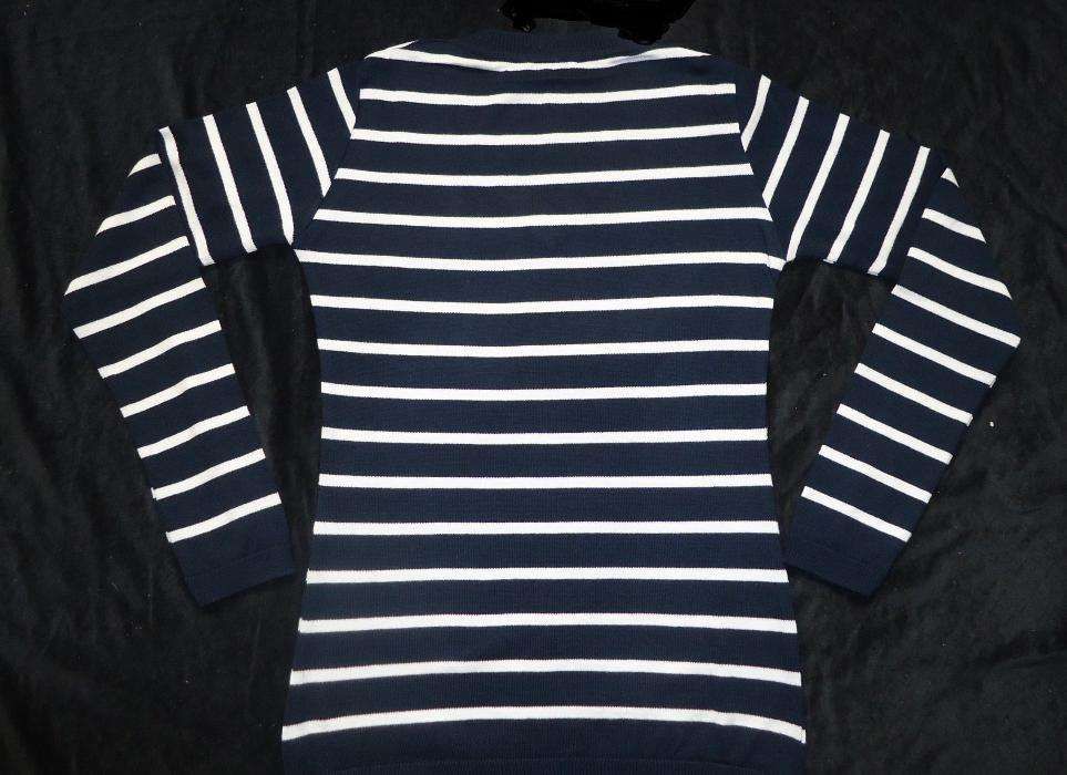 Pulover dama anchior bleumarin dungulite albe