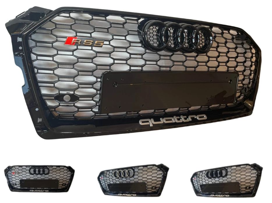 Grila-Fagure-RS5-Negru-Lucios-Black-Audi-A5-2017-B9-2018-Quattro-2019