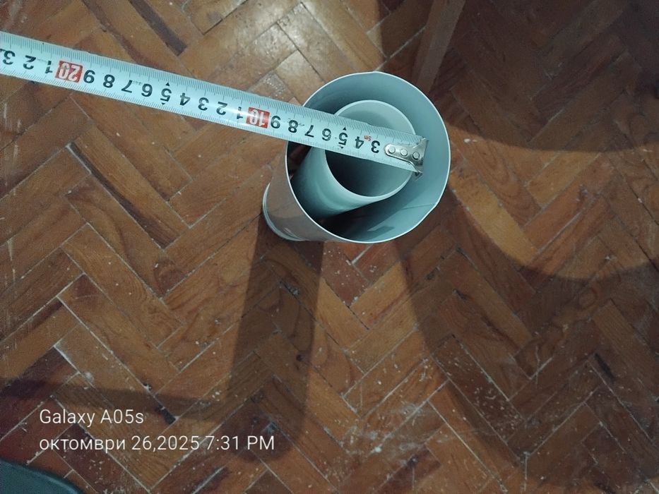 Продавам димоотвод  за газов котел Viessmann, става и за Bosch