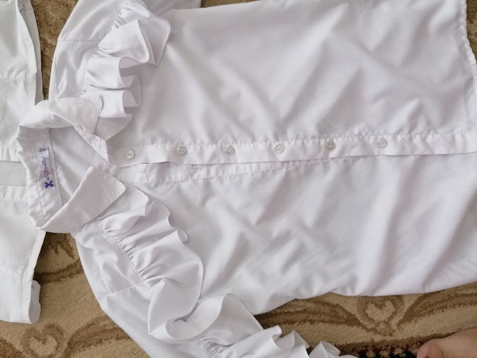 Рубашка  белая для девочек