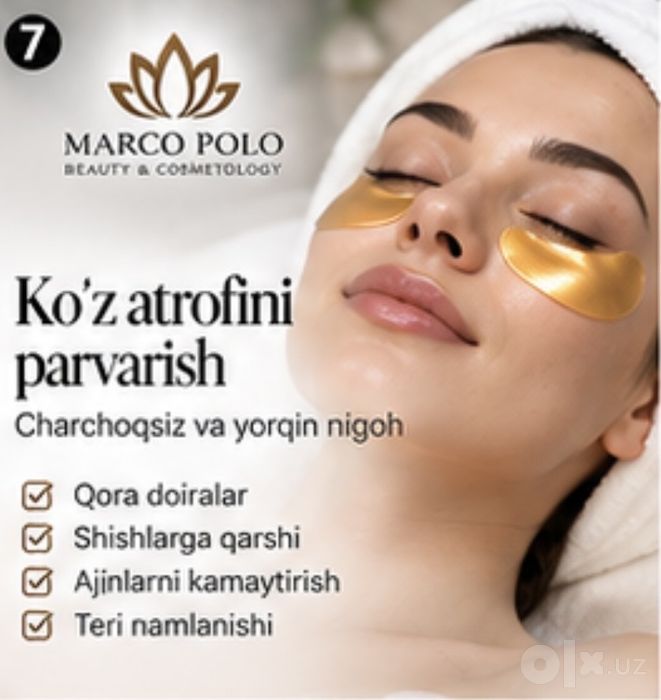 Ko‘z atrofi uchun professional parvarish 24/7 Chilonzor