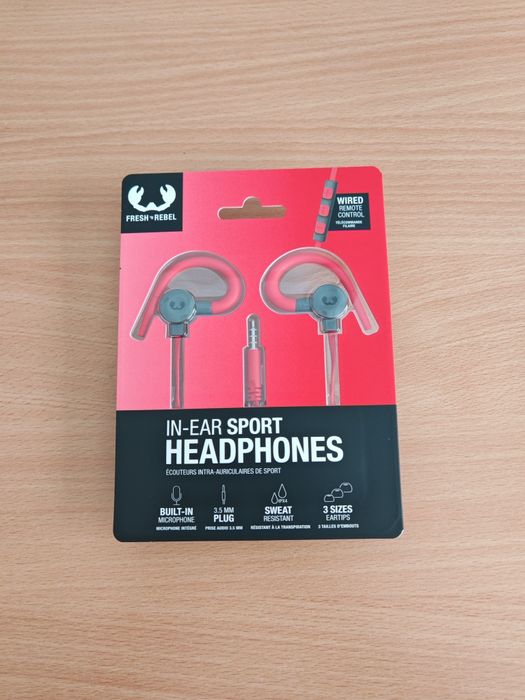 NOI, Casti pt sport in-ear Fresh 'n RebeL cu cablu, microfon, jack 3.5