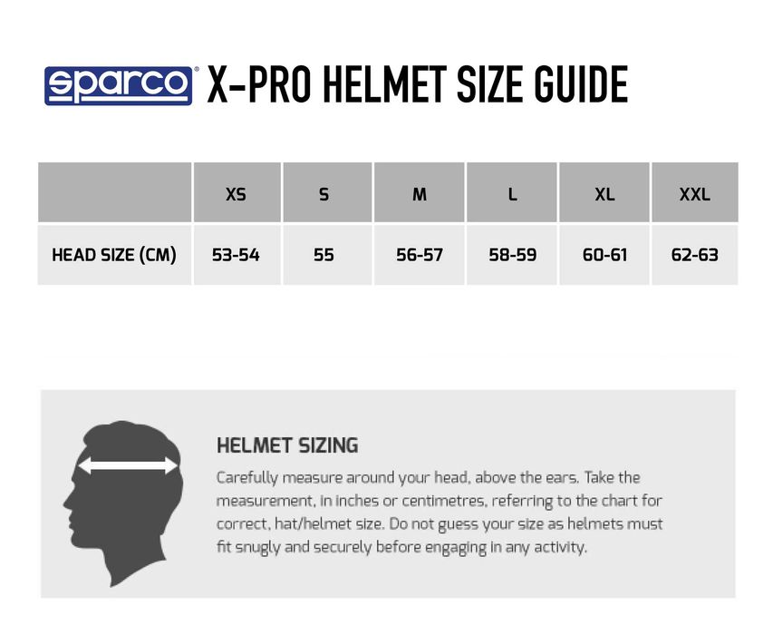 Casca full-face Sparco X-PRO pentru trackday/circuit/motorsport