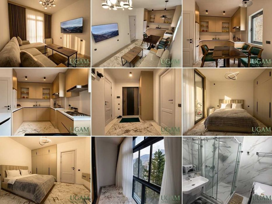 Посуточная аренда  2х комнатная апартамент в УГАМ РИВЕР "UGAM RIVER"