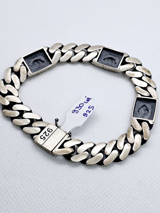 Vand bratara din argint 925 model cuban 42.11 g cod 43