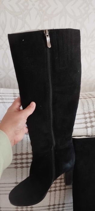 Сапоги зимние на каблуке