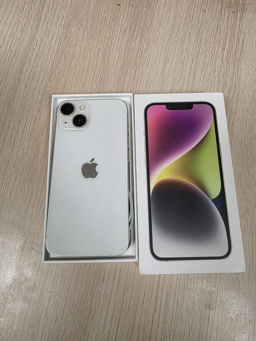 IPHONE 14 256 GB БЯЛ,  перфектно състояние