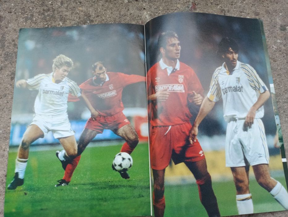 Програма от мача ЦСКА - Парма, изигран на 19.09.1991