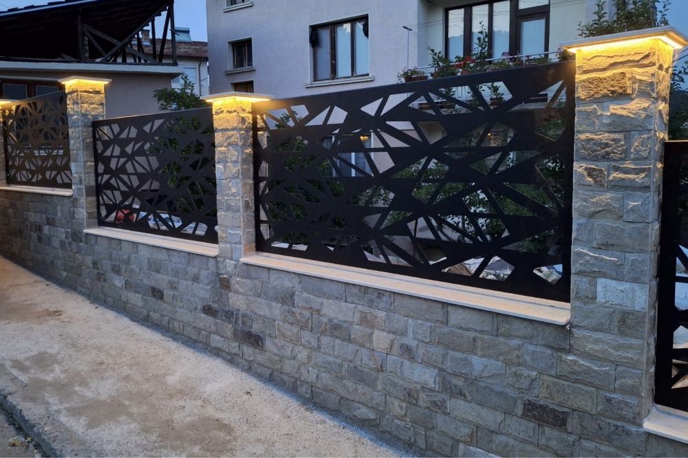 Метални оградни пана - лазерно изрязани