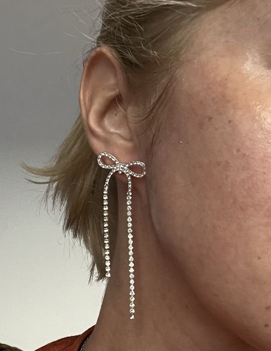 Ефектни бижутерийни обеци Zara от личната ми колекция