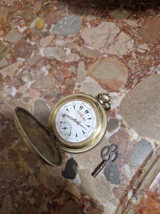 Прекрасен антикварен османски джобен часовник