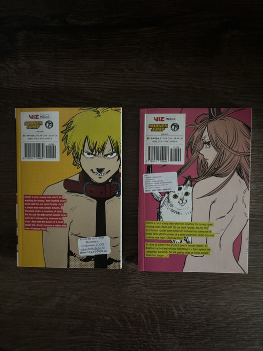 Chainsaw man манга томове 1 и 2