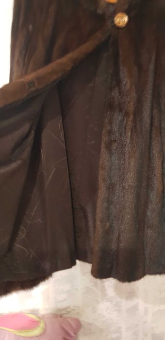 Шубка норковая с капюшоном