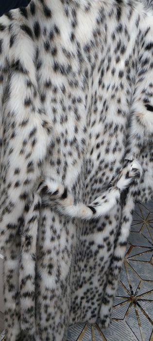 Шуба леопардовая для высоких девушек