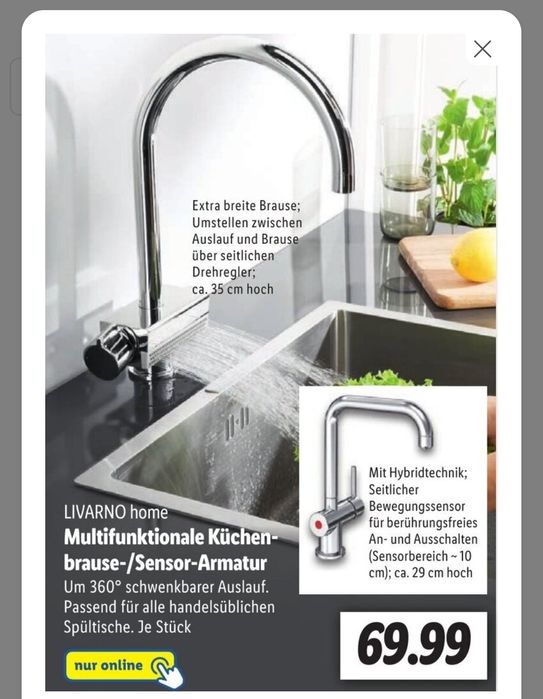 Baterie chiuveta bucătărie multifuncțională