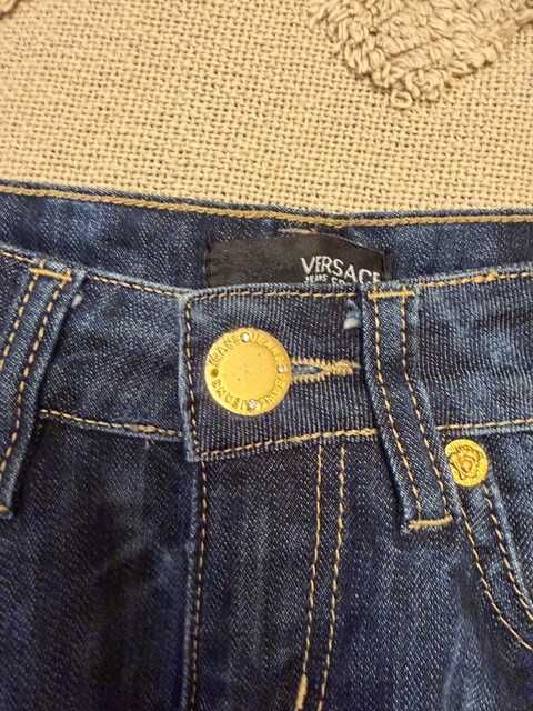 Fusta Versace denim albastru