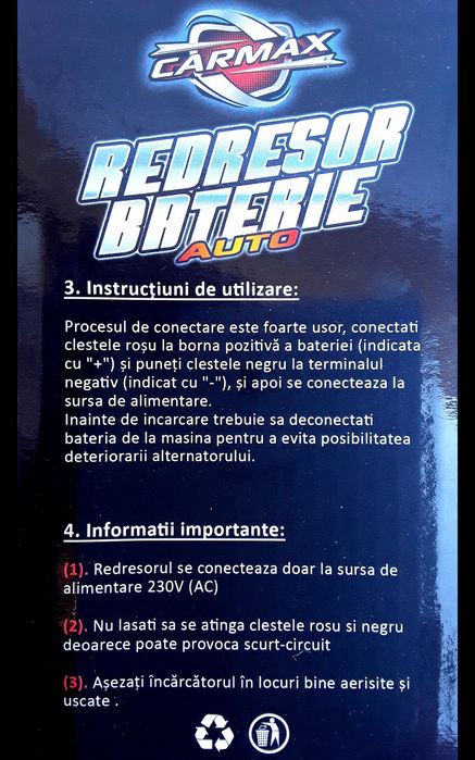REDRESOR Rapid AUTO/MOTO 6/12 V - 3,52 - 6 Amp Nou - 100 Lei