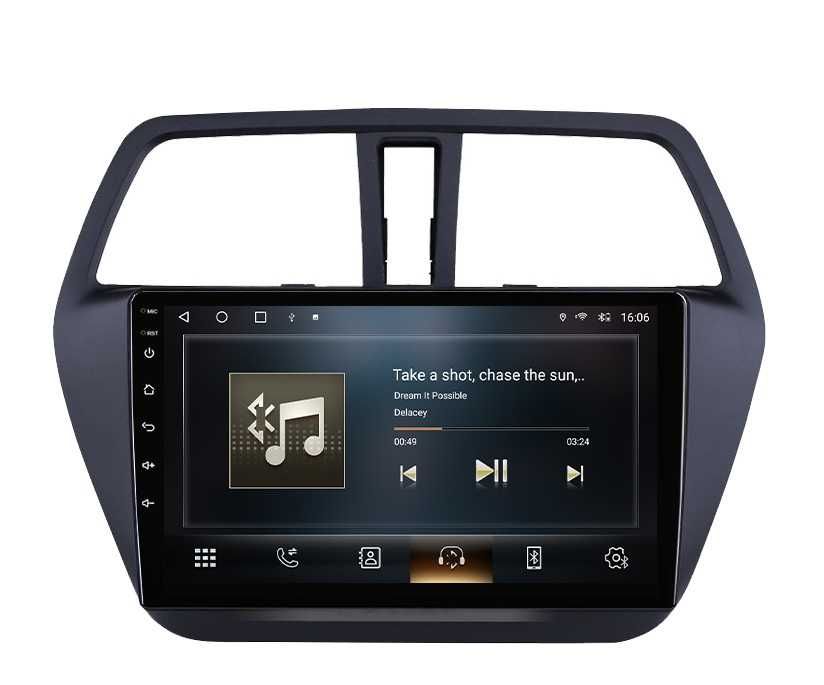 Мултимедия за Suzuki S-Cross, SX4 2, Android, Навигация, Waze, Carplay, Андроид, двоен дин, Suzuki S Cross 2014, 2015, 2016, 2017, година