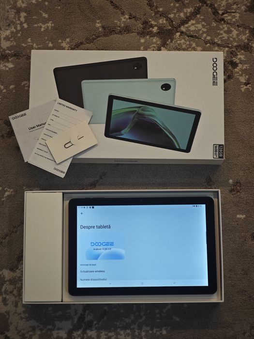 Tableta Doogee cu SIM QuadCore , 128gb memorie , android 15 sigilata