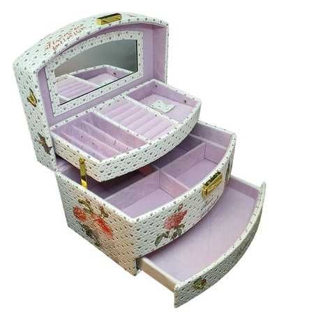 Caseta bijuterii, cu Imprimeu Big Ben, Multicolor, 220x150x140