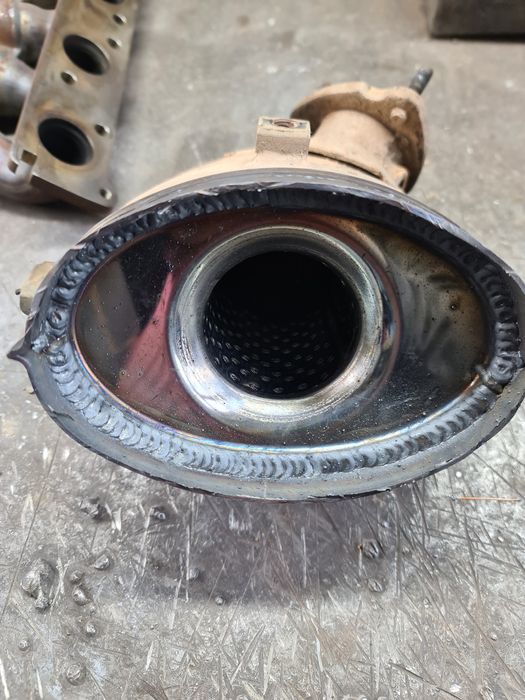 Удаление катализатора, Сварка глушителя