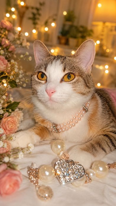Милый котёнок Пушинка