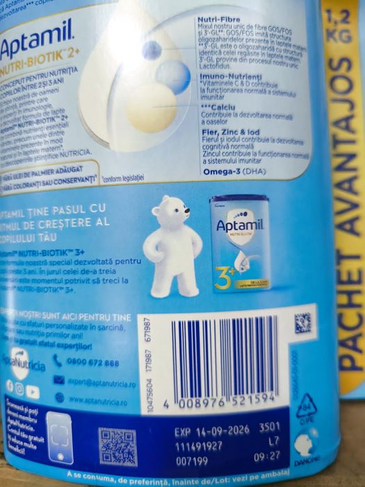 Lapte praf APTAMIL 2+